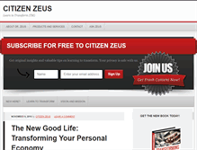 Tablet Screenshot of citizenzeus.com